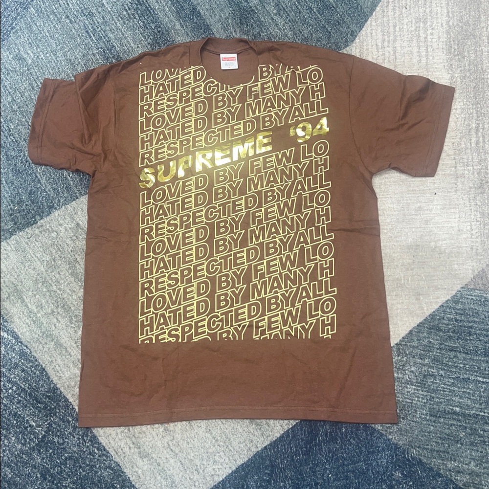 2022 Supreme Respected Tee 'Brown'